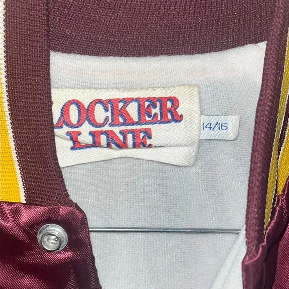 Washington Redskins Satin Varsity Style Jacket with Banned Old Chief Logo